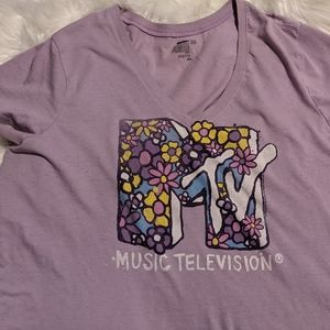 Old Navy floral MTV shirt